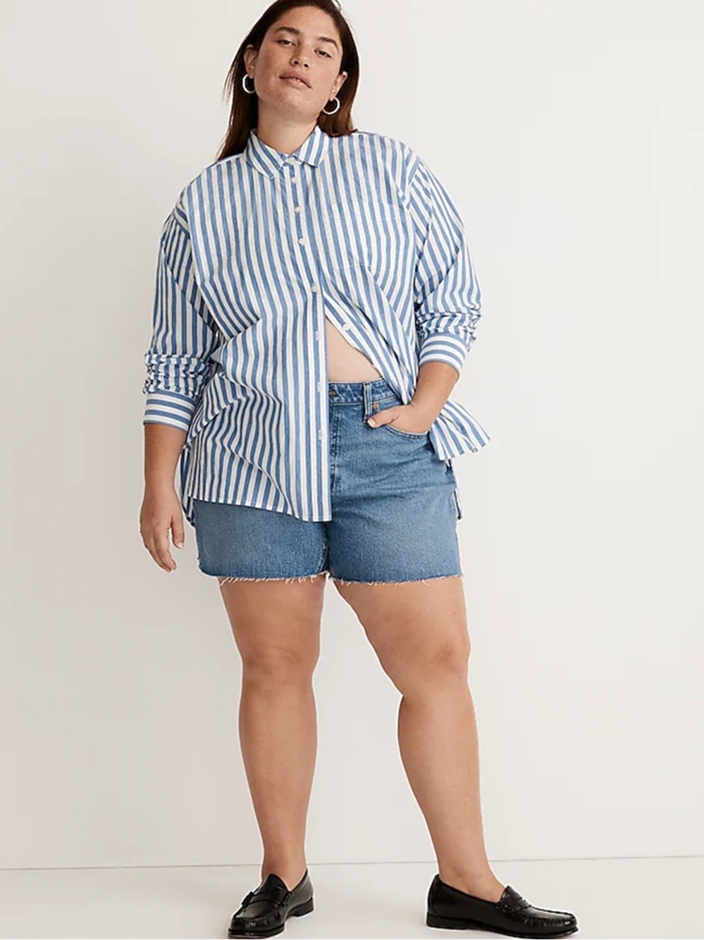 Madewell Perfect Jean Shorts Swanset Wash Curvy 22W